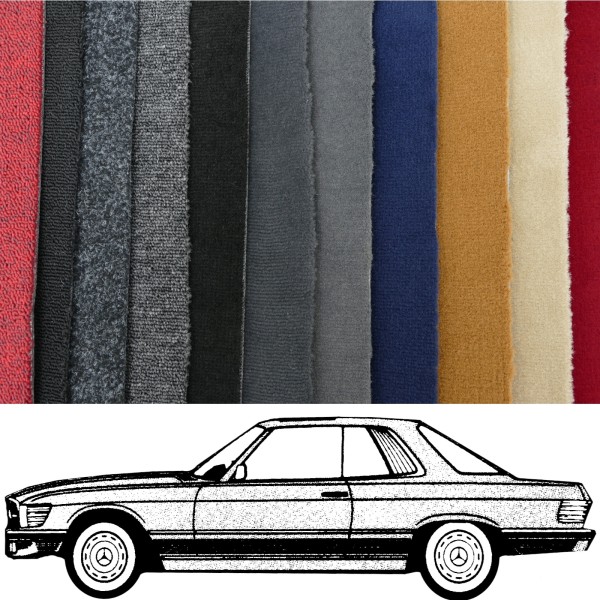 Kompletter Auto Teppich passend für Mercedes C107 SLC verschiedene Farben