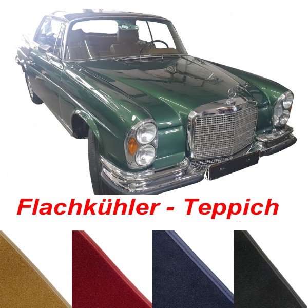 Teppich passend für Mercedes W111 Coupe Flachkühler verschiedene Farben