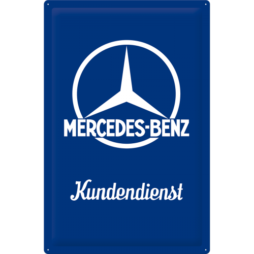 Bleschild 40x60cm Mercedes-Benz Kundendienst